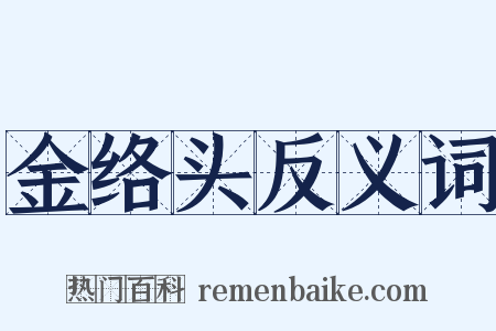 金络头反义词是什么意思的图片